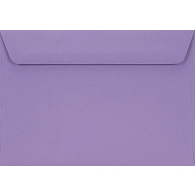 Image de Netuno 100 enveloppes violettes C6 114x162mm rabat droit Burano Violet 90g élégantes colorées de haute qualité pour cartes vœux invitations mariage anniversaire Noël