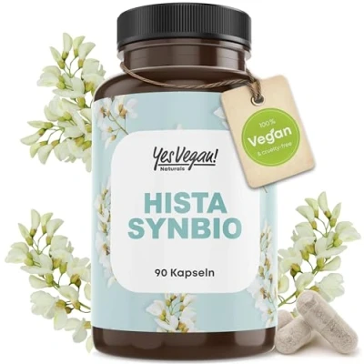 Image de Hista Synbio (90 gélules) Bactéries lactiques et bifidobactiques en cas d&#039;intolérance à l&#039;histamine l&#039;intolérance au fructose 2 fibres solubles, dose quotidienne de 20 milliards germes