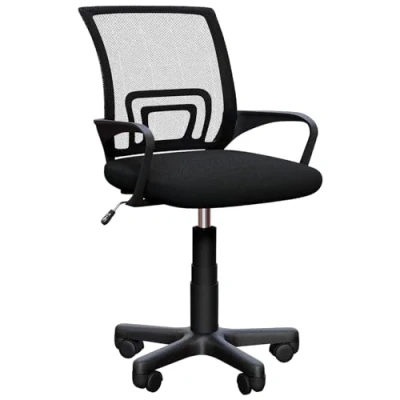 Image de Vida Designs Chaise de Bureau, allié Nylon Alliage d&#039;acier Mousse, Noir, H (89 99) x W 60 D cm Approx