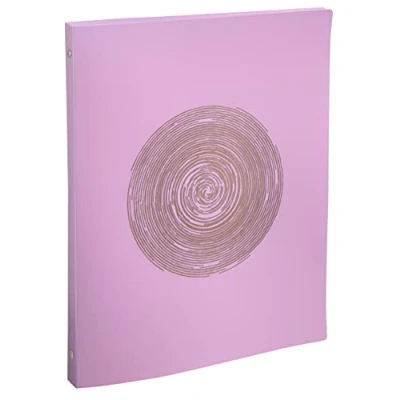 Image de Exacompta Réf. 51890E 1 classeur souple PP recyclé Ellipse 4 anneaux ronds diamètre 15 mm dos 20 dimensions extérieures 32 x 25 cm format à classer A4 couleurs aléatoires
