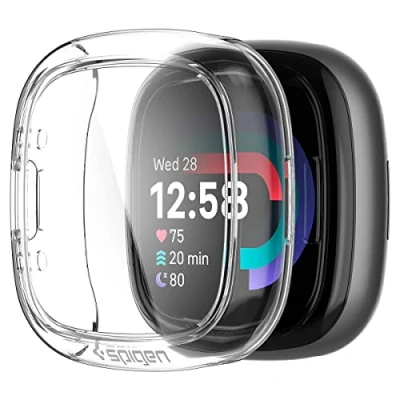 Image de Spigen Ultra Hybrid Coque Compatible avec Fitbit Versa 4 / Sense 2 Transparent