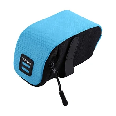 Image de Sac de Selle pour Vélo VTT, Sacoche Arriere Pochette Velo Cyclisme Voyage, Facile à Installer, 15 x 7 cm