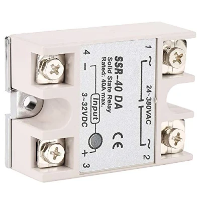Image de Relais à Semi Conducteurs Monophasé DC AC SSR 40DA 40A Tension d&#039;Entrée 3 32V de Sortie 24 380V