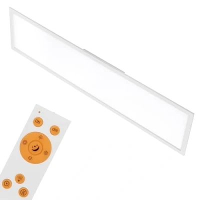Image de BRILONER Panneau LED, 1,20 m, à intensité variable, contrôle de la température couleur, plafonnier, télécommande, 36W, 3800 lm, lampe blanc