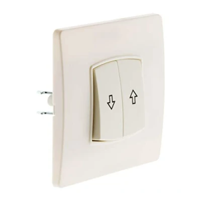Image de Commande volet roulant borne auto vis + griffes Blanc Diwone