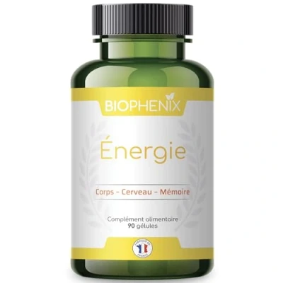 Image de Biophénix Energie 90 gélules Complément alimentaire 100% naturel D Sérine, Adénosine triphosphate (ATP) et Coenzyme Q10 Corps, cerveau, mémoire