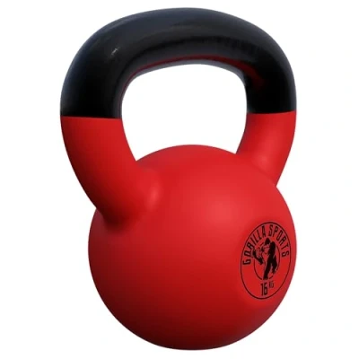 Image de GORILLA SPORTS® Kettlebell Poids de 2 à 32 kg, Individuel/Ensemble, avec Poignée, Fonte, Revêtement en Vinyle Bouilloire Poids, Haltère Boule, Musculation, Entraînement, pour Fitness, Gym