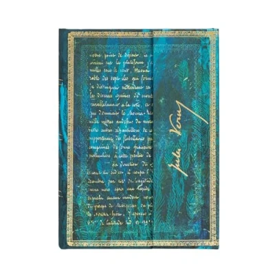 Image de Paperblanks Carnet à couverture rigide Verne, Vingt Mille Lieues Midi Ligné 144 p.
