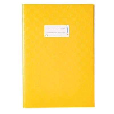 Image de Intercalaires Herma en plastique A4 avec revêtement velours 4 gedeckt mit Baststruktur, 1 Stück jaune
