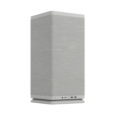 Image de Fractal Design Mood Light Gray PC Case Sleek Fabric Design, 180mm Top Fan, Conceals 325mm Graphics Card, m ITX Motherboard Compatible, Easy Access Build, Efficient Cooling
