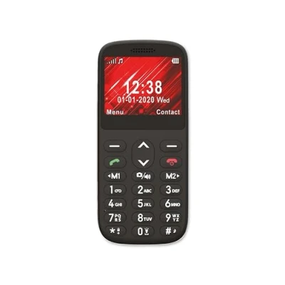Image de TELEFUNKEN Téléphone Portable Senior Débloqué avec Grandes Touches Bouton SOS/Mains Libres/Réseau 2G Mobile S 420 Noir TF GSM CAR BK