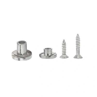 Image de Guide pour arbre à cordes, 2PCS cordes retenue d&#039;arbre avec vis guitare électrique(Silver)