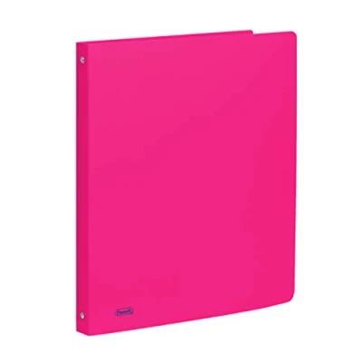 Image de Favorit Classeur en polypropylène néon, 22 x 30 cm, 4 anneaux ronds de 15 mm, Fuchsia Fluo