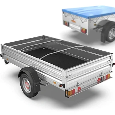 Image de Tarpofix® Arceaux de bâche pour remorque Plate 100 145cm (1 4X) retenue universellement adaptables en Aluminium durables