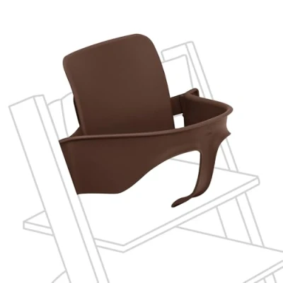 Image de Stokke Tripp Trapp Baby Set 2, Warm Brown Version 2024 Idéal pour 6 36 mois Transformez la chaise en une haute confortable