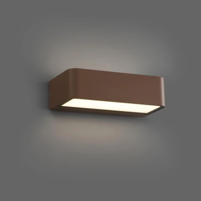 Image de Faro Takua applique murale 20 x 10,3 5,5 cm 10W LED incl. IP65 brun