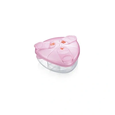 Image de MAM Milk Box Boîte à lait en poudre, porte avec compartiments de 40 g, accessoire pour artificiel et suppléments, rose