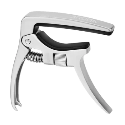 Image de Aroma Capodastre Guitare avec Tension de Déclenchement Réglable et Extracteur Cheville Capo pour 6 Cordes Acoustique Électrique