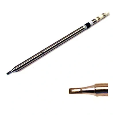 Image de Hakko T15 D24 Pointe de fer à souder en forme burin 2,4 mm x 4 10 pour FM 2027/FM 2028