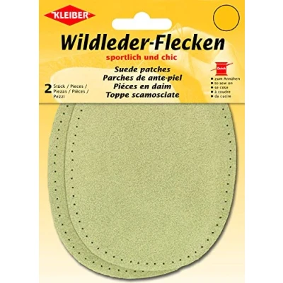 Image de Kleiber Paire de Patchs en daim 12 cm x 10 Ovale Beige