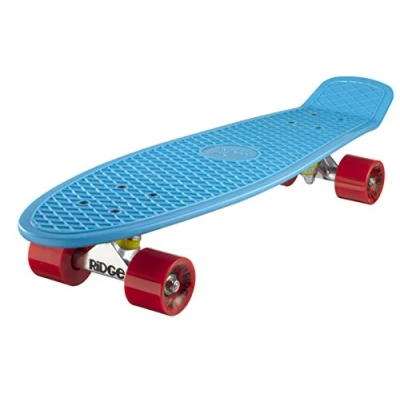 Image de Ridge Retro 27 Skateboard complet Bleu/Rouge 27&quot; x 7,5&quot; 69 cm