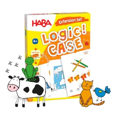 Image de HABA LogiCASE Extension Animaux Jeu d&#039;énigmes 4 Ans et Plus Réf 306122, coloré
