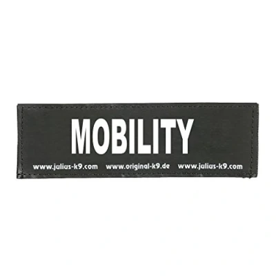 Image de 1 Paire d&#039;écussons interchangeables, mobilité, Taille S, Noir