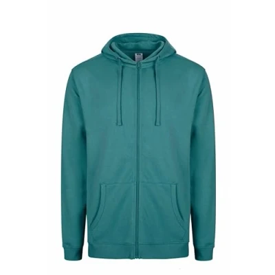 Image de Mukua Sf270u Sweat à Capuche zippé, Couleur Bleu Vert (Teal), 3XL Mixte