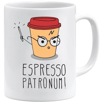 Image de Tasse à expresso Patronum inspirée de Harry Potter