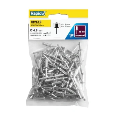 Image de RAPID Rivets standards 4x8mm en aluminium