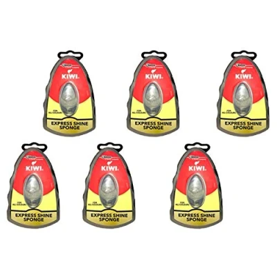 Image de Kiwi Express Lot de 6 éponges neutres pour cirage chaussures, 5,9 ml, multicolore, Free Size