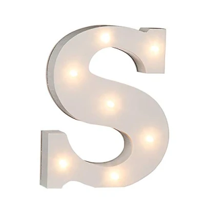 Image de OOTB 57/6092 Lettre en Bois, Dense, 1 W, Blanc