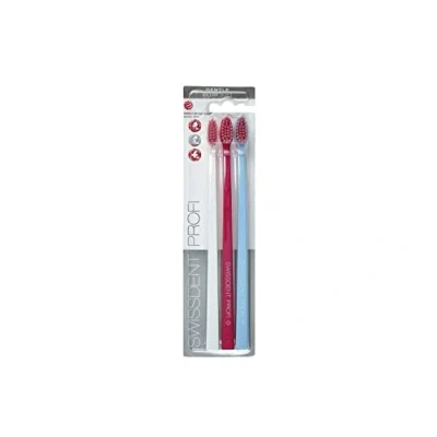 Image de SWISSDENT PROFI GENTLE Lot de 3 brosses à dents avec poils extra doux en forme cuillère brevetée pour nettoyer les zones difficiles