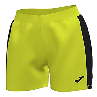 Image de Joma Femme Maxi Shorts, Jaune Fluo/Noir, M EU
