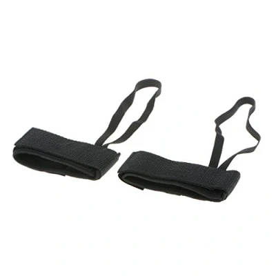 Image de CUTICATE 2pc Noir Durable Bodyboard Fin Saver Leashes Flippers Nage Plongée Palmes Attache
