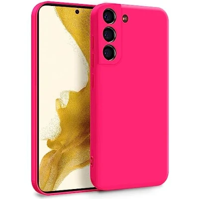 Image de MyGadget Coque pour Samsung Galaxy S22 Case TPU Souple &amp; Soft avec Doublure Microfibre Cover Protection Extra Fine Légère Rose Foncé