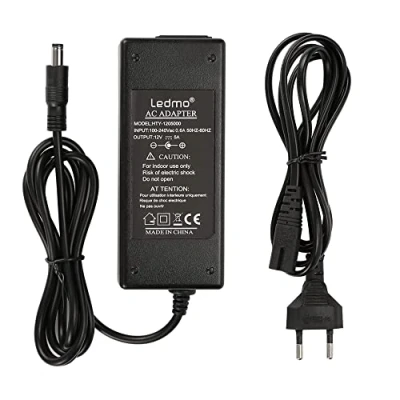 Image de LEDMO Alimentation adaptateur,Transformateurs 12V 5A 60W Chargeur pour Freebox, LED Ruban, LCD TFT Monitors, DVD, TVs etc.