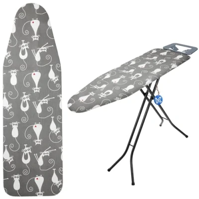 Image de KADAX Housse de table à repasser avec cordon serrage en coton pour fer vapeur rechange rembourrage éponge