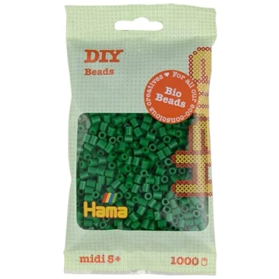 Image de 1 000 perles standard MIDI (Ø5 mm) BIO vert