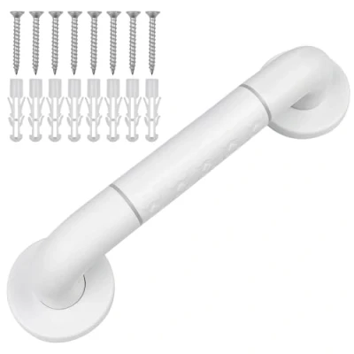 Image de Baxcdyswe Barre D&#039;Appui WC, 30 cm de Maintien Douche, Poignée Douche Antidérapante, Salle Bain Sécurité Blanche, Toilette, Bain, Baignoire