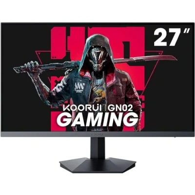 Image de KOORUI Ecran PC Gamer 27 Pouces, Moniteur 240Hz, FHD, 1ms, Adaptive Sync (1920 x 1080p, DCI P3 90%, SRGB 100%, HDMI, DisplayPort, VESA 75x75)