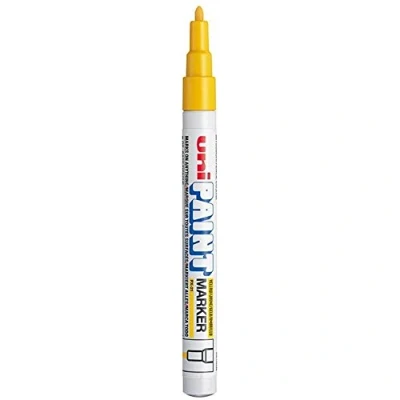 Image de uni ball Marqueur permanent PAINT (PX 21), jaune peinture à l&#039;huile, trés couvrante et indé