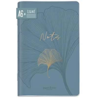 Image de paper&amp;you® Bullet Journal dotted A5 avec reliure à spirale &quot;Flying Flowers&quot; 160 pages, carnet de notes pois, bloc collège durable &amp; respectueux du climat