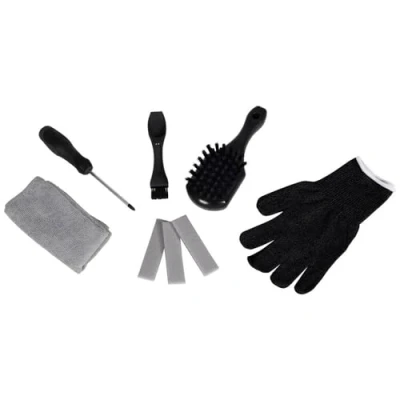 Image de Einhell Kit de nettoyage pour robots tondeuses (tampon abrasif, spatule, brosses, tournevis, chiffon microfibre et gants)