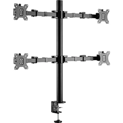 Image de SPEAKA PROFESSIONAL SP MM 540 x4 Support d&#039;écran 43,2 cm (17) 81,3 (32) Noir inclinable + pivotant, Rotatif, rég