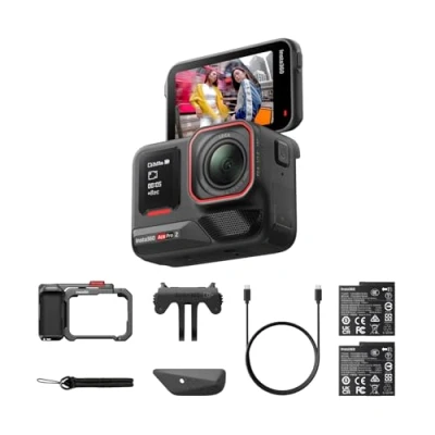 Image de Insta360 Ace Pro 2 Pack Xplorer caméra d&#039;action étanche 8K, co conçue avec Leica, capteur 1/1,3&quot;, Double puce d&#039;IA, performance de pointe en basse lumière, audio qualité supérieure, Batterie