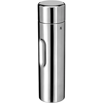 Image de WMF Carafe isotherme Motion Cromargan 1 l en acier inoxydable pour thé ou café, thermos avec gobelet, garde au froid pendant 24 heures et chaud 12