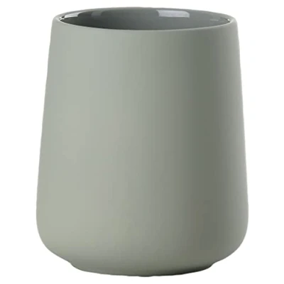 Image de Zone Denmark Nova One Porte Brosse à Dents en faïence avec revêtement Doux au Toucher Matcha Vert