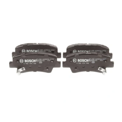 Image de BOSCH 0 986 494 908 Jeu de plaquettes frein Low Metallic avec contact du palpeur d&#039;usure intégré HYUNDAI: i30 II 3/5 portes, Tucson, Break