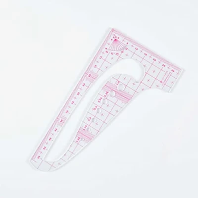 Image de DIHAN #3524 Règle triangulaire métrique échelle 1/4 de couture à la forme variée